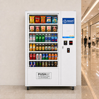 Máquina Expendedora de Aperitivos y Bebidas con Pantalla Táctil de 21.5 Pulgadas, Pago Flexible y Gestión Remota