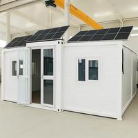 Conteneur maritime préfabriqué en acier de 20 pieds et 40 pieds, extensible et démontable, pour usage résidentiel et application villa de 20 pieds avec énergie solaire