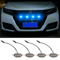 Lumière de calandre LED 5W jaune 12V universelle BRAD, nouvelle, très vendue, lumière d'avertissement pour voiture, pare-chocs, capot, accessoires automobiles