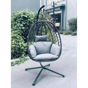 Đơn giản sắt có thể gập lại trong nhà/ngoài trời Treo Giỏ <span class=keywords><strong>Swing</strong></span> cho ban công sân hoặc công viên sử dụng đa năng đồ gỗ ngoài trời - Product Image 6