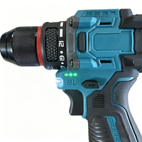 Ensemble combiné perceuse à percussion électrique multifonction, perceuse à carottage sans fil, moteur sans balais au lithium, vitesse variable 18V 45Nm OEM