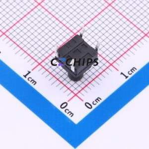 TS017-CBY1EH8.5 Tactile Switch Through hole-4P,6.1x6.1mm Switch Single Pole Single Throw Round Button 1.8N Through Hole - Product Image 2