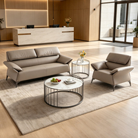 Ensemble de canapés sectionnels modernes et minimalistes en cuir PU, mousse haute densité, durable pour l'école, l'hôtel, l'appartement, le bureau, la maison, le salon