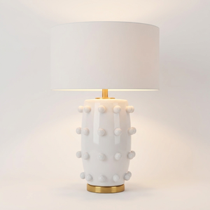 Lampe de table décorative en céramique <span class=keywords><strong>Simig</strong></span> Lighting, style moderne et luxueux, pour chambre à coucher, chambre d'hôtel, table à manger - Product Image 3