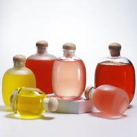 Grosir kristal putih transparan kaca botol anggur buah kecil anggur gabus disegel kosong untuk penyeduhan Tequila