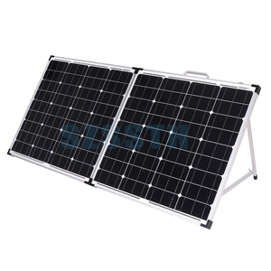 Kit solaire pliable monocristallin en verre 100W 200W 250W 300W 100 Watt 12V portable - Product Image 1