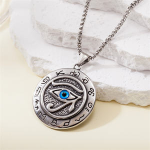 Venta al por mayor <span class=keywords><strong>de</strong></span> titanio <span class=keywords><strong>de</strong></span> acero suéter cadena diablo <span class=keywords><strong>ojo</strong></span> indio cráneo <span class=keywords><strong>Thor</strong></span> martillo cabeza <span class=keywords><strong>de</strong></span> león barco ancla colgante collar - Product Image 4