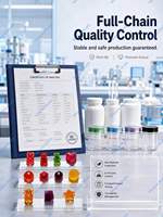Gummies de magnésium avec vitamine C OEM, 60 unités, pour l'équilibre quotidien et le soutien antioxydant - Complément alimentaire pour adultes