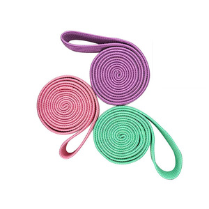 Bandas de Resistencia Largas de Látex de Alta Calidad con Logotipo Personalizado, 2080 mm, para Ejercicios de Cadera, Elásticas, Antideslizantes, con Tela - Product Image 3