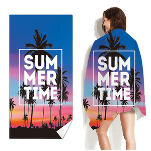 Nouvelles serviettes de plage d'été pour adultes de haute qualité avec logo Serviettes de bain douces à séchage rapide personnalisées - Product Image 1