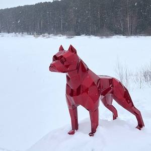 Adorno de césped al aire libre tamaño real tamaño grande fibra de vidrio resina patio arte jardín decoración Pit Bull escultura <span class=keywords><strong>Pitbull</strong></span> perro estatua para la <span class=keywords><strong>venta</strong></span> - Product Image 5