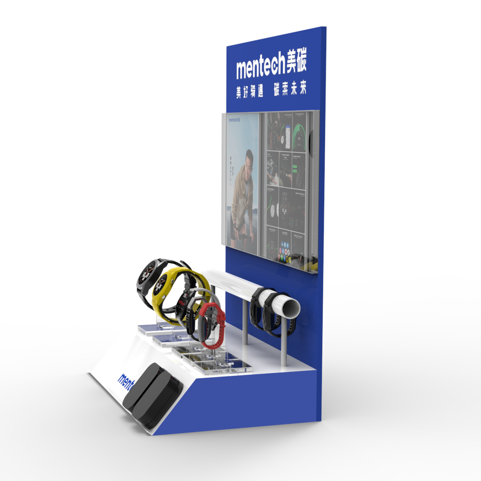 Apache Customized Modern Countertop Acrylic Watch Sports Equipment Display Stand with Carton Packing for Stores — view 6