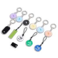 Pendentif étiquette NFC 134.2kHz avec puce T5577 époxy PVC sérigraphié poinçonnage de carte NFC compatible avec RFID pour hôtels