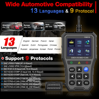 Herramienta de diagnóstico automático OBD2 de 2,8 pulgadas YM519, escáner automotriz OBD II, Analizador de coche de 12V