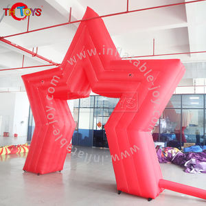 Arche rouge gonflable géante extérieure en nylon 5m en forme d'étoile - Product Image 3