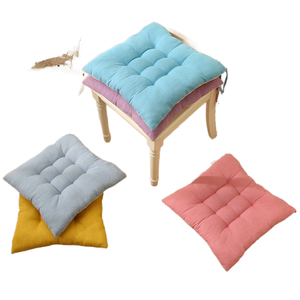 Custom Cozy OEM Brand Office Chair Seat Cushion <b>Model</b> MSP009 Square 100% Polyester Memory <b>Foam</b> Filling Quilted Washable - Product Image 1