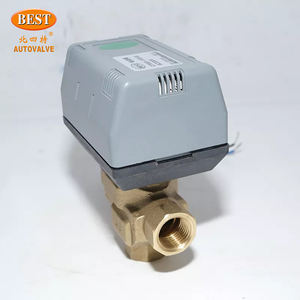 שסתום השקיית מים 5v 3.6v 12v 24v 110v 220 dn15 dn20 C7003 דרך פליז ss304 מיני כדור מים ממונע חשמלי - Product Image 2