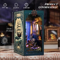 2025 histoire des fonds marins personnalisé Puzzle en bois livre Nook Kit 2025 fabricant Puzzle en bois 3d livre Nook bricolage pour adulte