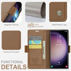 Caseme เคสหนังฝาพับสุดหรูมีขาตั้งสำหรับ A13, เคสโทรศัพท์ A53 A23 A43 A73-<span class=keywords><strong>360</strong></span>องศา - Product Image 4