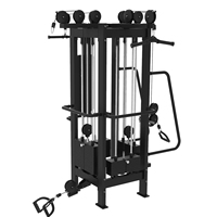 Station de musculation multi-gym professionnelle Cable Jungle Station, appareil de musculation à câbles croisés, machine de force à 4 stations