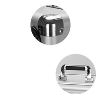 Valise de transport en aluminium personnalisée pour outils avec indice de protection IP65/IP67/IP68, taille de mousse personnalisable, OEM/ODM pris en charge, valise à outils en aluminium