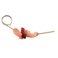 Nouvelles brochettes jetables en bambou biodégradables de haute qualité, écologiques, portables pour décorations de fête