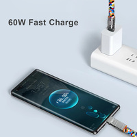 Nouvel Arrivage 2026 – Câble de Charge Rapide et de Données USB-C 2-en-1 Multifonction en Alliage de Zinc Anti-Perte avec Lanière, PD 60W, pour iPhone 17 et Android