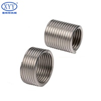 Fixations filetées en fil d'acier inoxydable, inserts filetés sans queue pour applications industrielles de visserie