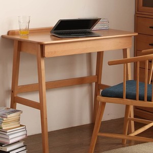 Escritorio pequeño de madera maciza, escritorio para ordenador de madera de haya, estilo nórdico con cajón para estudiantes, estudio, uso en el hogar y la oficina - Product Image 5