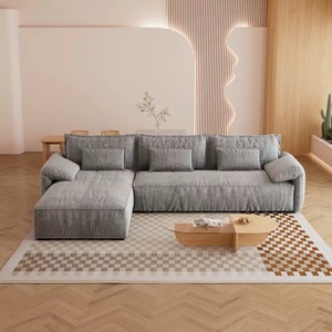Prodotti di vendita caldi: moderna <span class=keywords><strong>e</strong></span> minimalista piccola famiglia crema bambola tessuto soggiorno divano, modulare Lazy Lounge Chair mobili - Product Image 1
