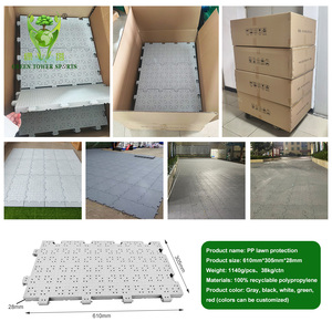 Revêtement de sol modulaire en plastique pour protection de gazon, plancher emboîtable pour skateboard, idéal pour tentes, fêtes, mariages, tournois, concerts et événements - Product Image 6