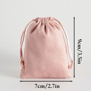Small Velvet Gift <b>Bags</b> 7x9cm Drawstring Pouch 15 Colors Flannel Jewelry Packaging <b>Bag</b> Wedding Favor Candy Party Gift Pouch Bulk - Product Image 5