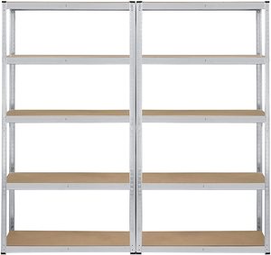 Étagères de Garage <span class=keywords><strong>à</strong></span> 2 niveaux, 5 niveaux, en suspension sans boulon, rangement pour domicile, bureau, école et restaurant - Product Image 4