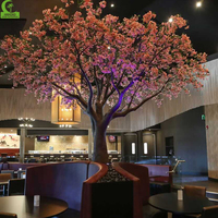 Bunga hias dalam ruangan, bunga hias pernikahan ceri buatan Sakura mekar pohon Sakura buatan kustom