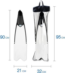 Palmes de plongée en apnée modulaires Palmes à longues lames PP Interchange Foot Pocket <span class=keywords><strong>Impulse</strong></span> Professional Divers Spearfishing Free Diving Fin - Product Image 5