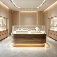 Vitrines de présentation de bijoux de luxe sur mesure pour les magasins de détail et autres présentoirs de mobilier commercial