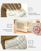 Coussin chauffant pour micro-ondes en peluche à loutre en peluche amovible