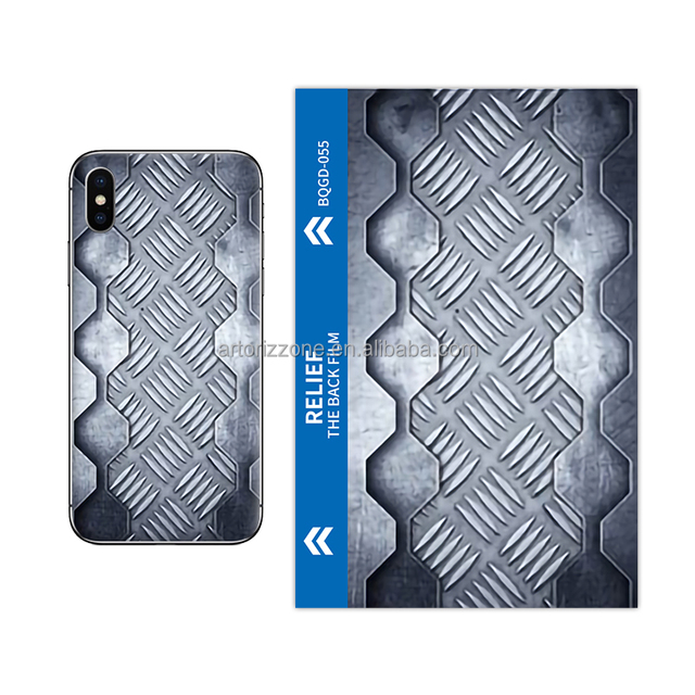 Colorful Back Sticker for Mobile Phone Screen Protector Back Skin Custom Made 180*120mm 3D Texture Raw Sheet Material