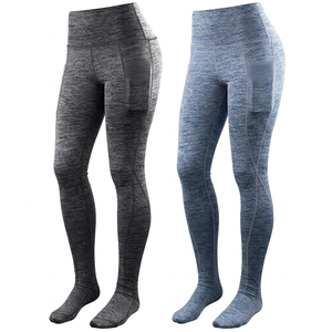 High Waist Women Leggings Full Length Stretch Compression Yoga Pants Solid Color Breathable Quick Dry <b>Tummy</b> <b>Control</b> Sporty - Product Image 4