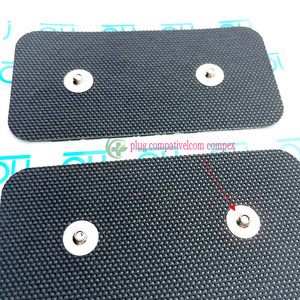 Almohadillas de Electrodos Reutilizables de Doble Cierre a Presión de 5*10cm, Autoadhesivas con Gel, Compatibles con <span class=keywords><strong>Compex</strong></span> para Fisioterapia Electrónica - Product Image 4
