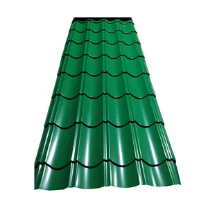 RAL renkli PPGI/PPGL çatı levha alubuilding kaplı çatı bina için sac Metal çatı camlı profilli levha