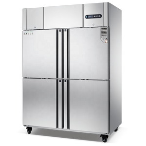 Équipement de réfrigération durable de refroidissement par air d'acier inoxydable de réfrigérateur de congélateur commercial à température unique <span class=keywords><strong>professionnel</strong></span> de quatre portes - Product Image 4