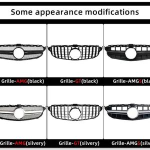 Kit carrosserie modifié pour Mercedes-Benz W205, pare-chocs avec calandre, modifié en style C63 AMG 2016 - Product Image 4