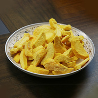 Grensoverschrijdende nieuwe trendy snack: gevriesdroogde perzikchips, kant-en-klaar, bulk fruit snacks, hele doos, groothandel gedroogde gele perziken