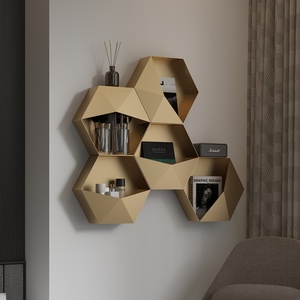 KINNO Meilleure Vente Style Nordique Étagère Murale Créative Cloison Suspendue Salon Salle À Manger Porche Décoration Murale <span class=keywords><strong>CD</strong></span> Rack De Stockage - Product Image 6