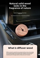 Difusor de salida de aire de coche de madera Velas y accesorios de fragancia