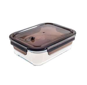 Vente en gros de boîte à lunch rectangulaire en <span class=keywords><strong>Pyrex</strong></span> pouvant être chauffée boîte à bento boîte à bento en verre de réfrigérateur pour le stockage des aliments - Product Image 1