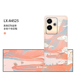 สำหรับออปโป้ เรียลมี GT6 ฟิล์มป้องกันแบบเต็มตัววัสดุ PE สติกเกอร์ลายอนิเมะ LX-A4525 - Product Image 1