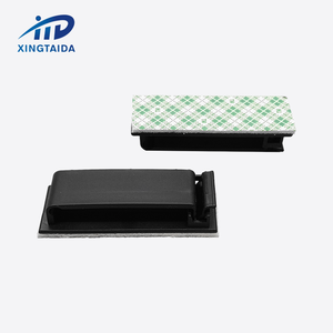 Venta al por mayor Clip de abrazadera de cable negro multiusos fuerte autoadhesivo de plástico de nailon soporte de cable organizador de gestión - Product Image 4