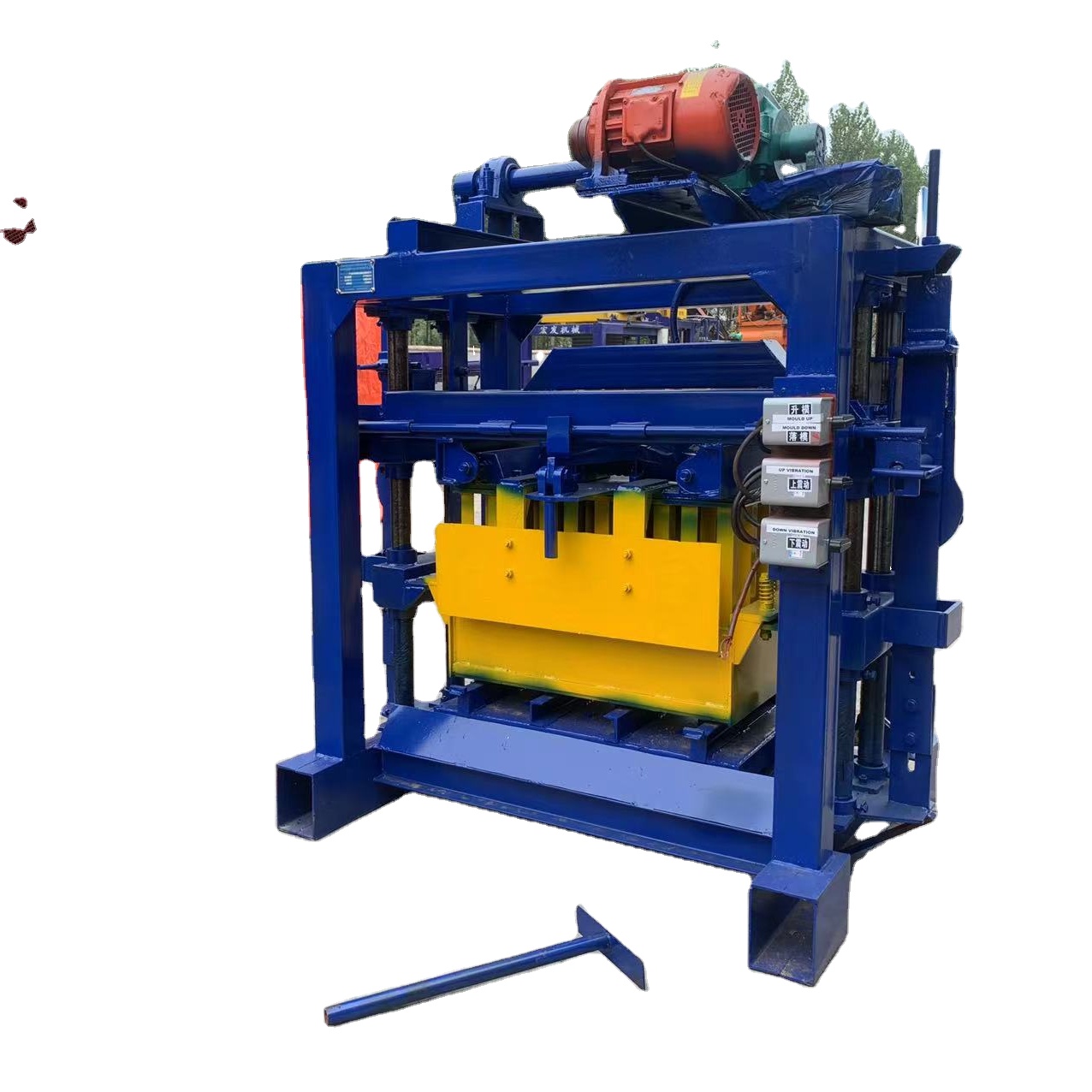 Выгодно небольших проектов QT4-40 полу-автоматическая машина изготовляющая кирпичи ручной станок для изготовления строительных блоков асфальтоукладчику кирпичному машины